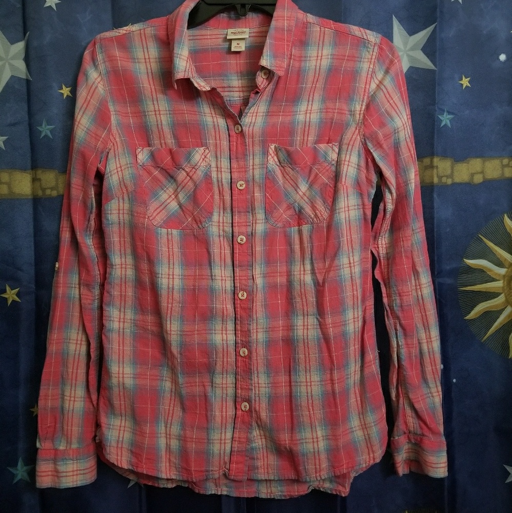 Plaid Button-up Shirt